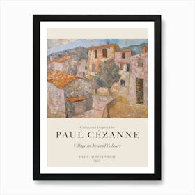 Village In Neutral Colours Art Print