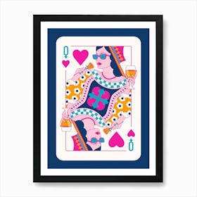 Queen Of Hearts 3 Art Print