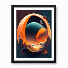 Orion Comic Space Space Art Print