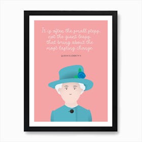 Inspirational people print – Queen Elizabeth II Art Print