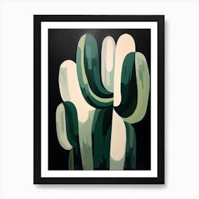 Modern Abstract Cactus Painting Trichocereus Cactus 2 Art Print