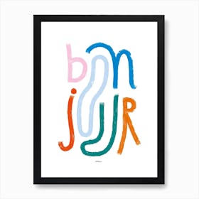 Bonjour Art Print