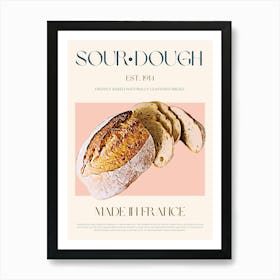 Sourdough Bread Mid Century Art Print