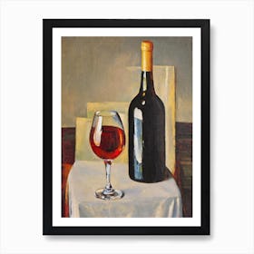 Semillon Oil Painting Cocktail Poster Art Print