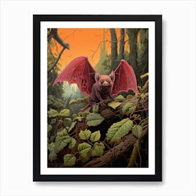 Kuhls Pipistrelle Bat Vintage Illustration 1 Art Print