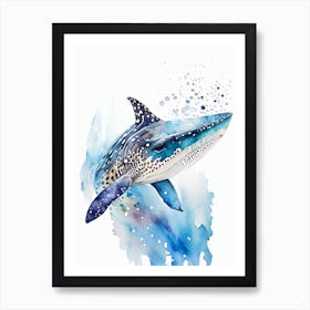 Port Jackson Shark 3 Watercolour Art Print