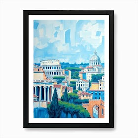 Rome Cityscape 4 Art Print