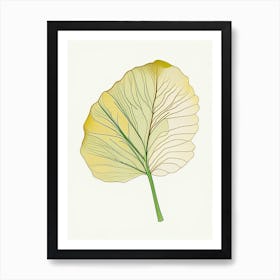 Ginkgo Leaf Warm Tones 5 Art Print