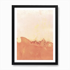 Abstract Terracotta Watercolor Painting Art Print