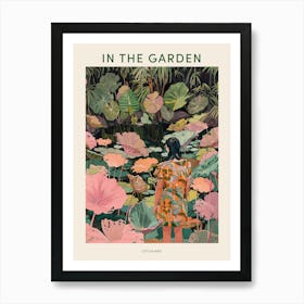 In The Garden Poster Lotusland Usa 1 Art Print