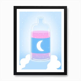 Moon Drink Art Print