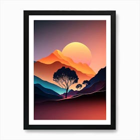 Abstract Landscape Painting Art Print