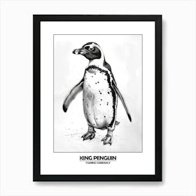 Penguin Staring Curiously Poster 7 Art Print