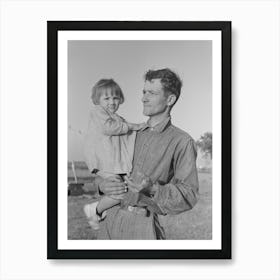 Cajun Sugarcane Farmer With Daughter, Near New Iberia, Louisiana By Russell Lee Art Print