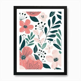 Floral Pattern 24 Art Print