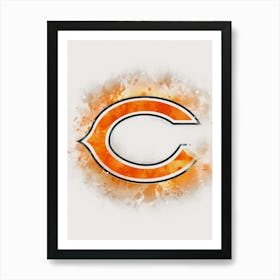 Chicago Bears 3 Art Print