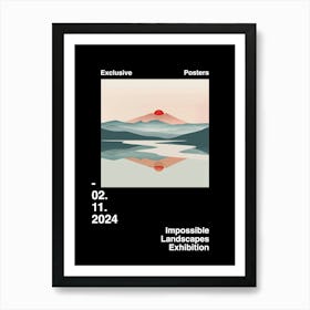 Impossible Landscapes Exhibition Archive Poster 19 Art Print