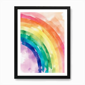 Rainbow Watercolor Painting 1 Art Print