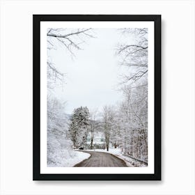 Upstate New York Snow IV on Film Art Print