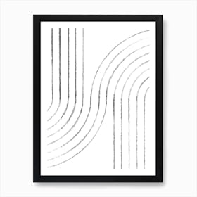 Curved Lines Art Print