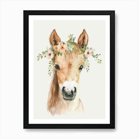 Watercolor Horse Portrait Art Print