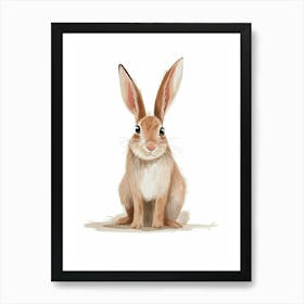 New Zealand Rabbit Kids Illustration 4 Art Print