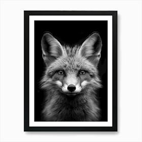 Portrait Of A Fox Art Print