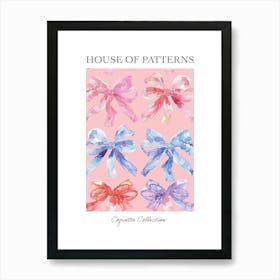 Pastel Bows 1 Pattern Poster Poster