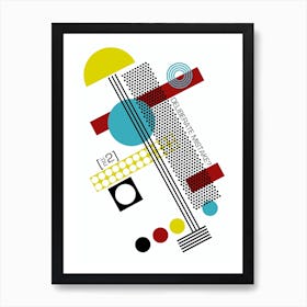 Bauhaus Pattern Deliberate Mistake Art Print