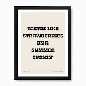 Harry Styles Watermelon Sugar Lyrics Art Print