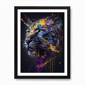 abstract leopard art Art Print