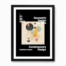 Geometric Design Archive Poster 09 Art Print