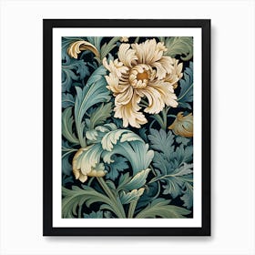 Floral Wallpaper 36 Art Print