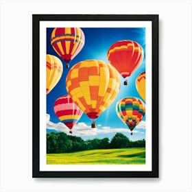 Hot Air Balloons Art Print