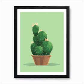 Peyote Cactus Illustration 3 Art Print