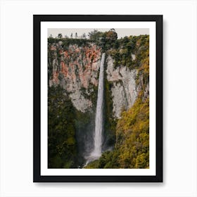 Waterfall In Guatemala Art Print