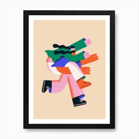Jumping Into The Weekend Art Print