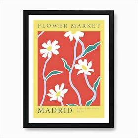 Flower Market Madrid 2 Art Print