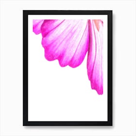 Pink Flower Abstract Watercolor Art Print