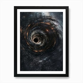 Black Hole In Space 4 Art Print