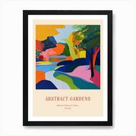 Colourful Gardens Montreal Botanical Garden Canada 1 Red Poster Art Print