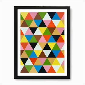 Colorful geometric shapes 4 Art Print