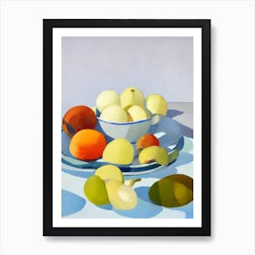 Water Chestnuts Tablescape vegetable Art Print