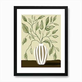 Plant In Vase Art Print