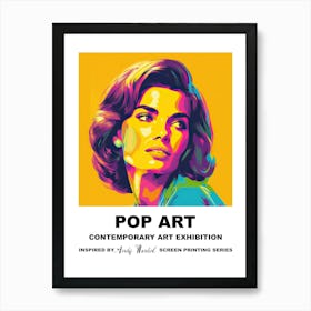 Poster Jackie Pop Art 4 Art Print