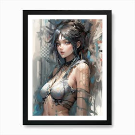 Sexy Anime Girl Art Print