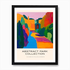 Abstract Park Collection Poster Schnbrunn Palace Gardens Vienna 2 Art Print