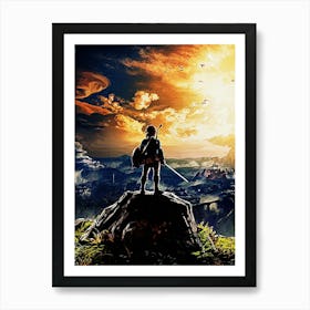 Link Legend Of Zelda 1 Art Print