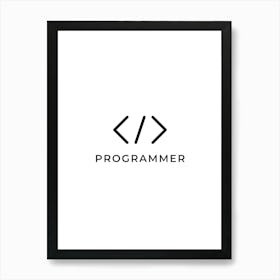 Logo For Programmer Art Print