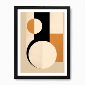 Abstract Bauhaus Odyssey: Shapes Unveiled Art Print